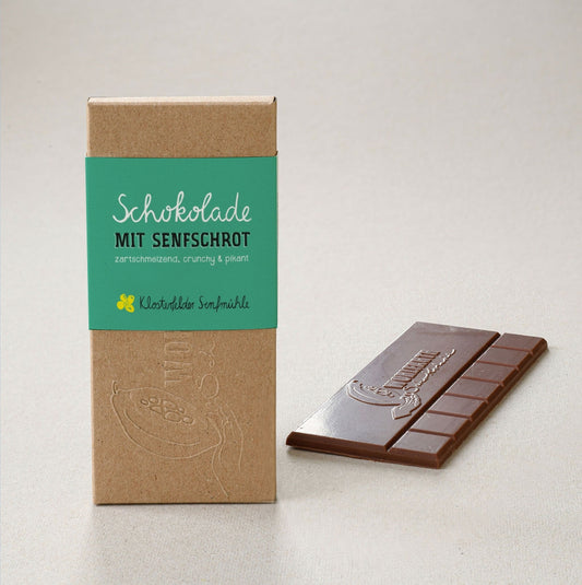 Schokolade mit Senfschrot